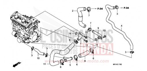 TUYAU D'EAU CBF1000A9 de 2009